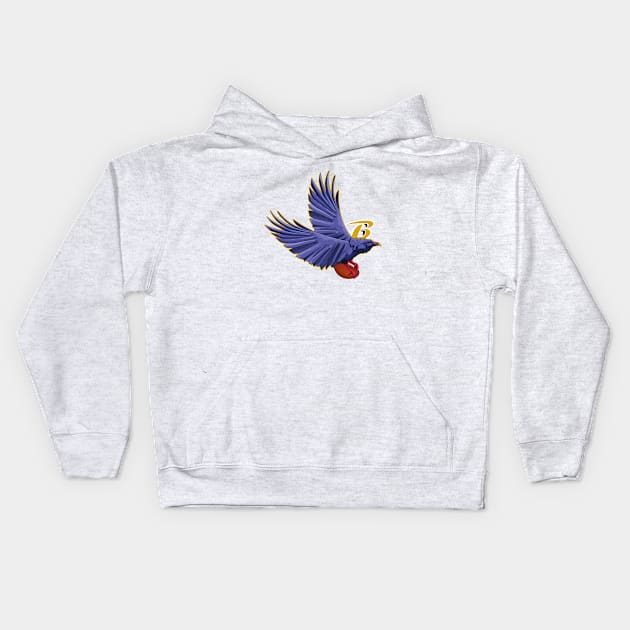 Baltimore ravens Kids Hoodie by Mariarti